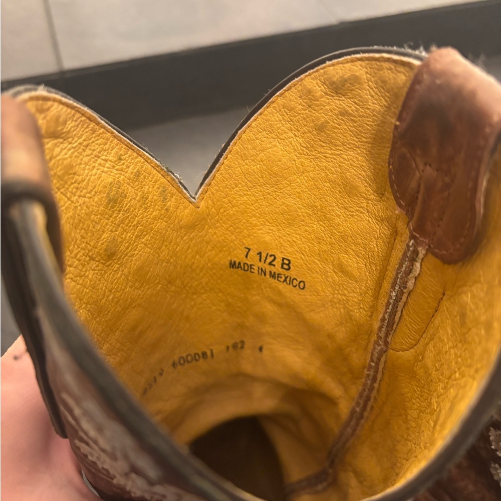 Brown Embroidered Western Boots - image 8